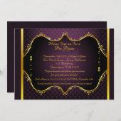 Pre-Prom Einladung, Pre-Prom, Quinceanera, Sweet16 Einladung (Vorne/Hinten)