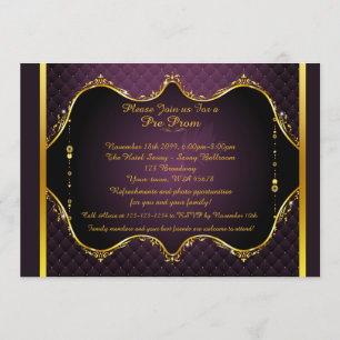 Pre-Prom Einladung, Pre-Prom, Quinceanera, Sweet16 Einladung