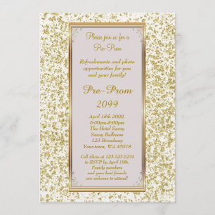 Pre-Prom, Pre-Prom, Sweet-sechzehn, Glitzer auf El Einladung