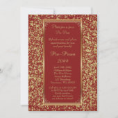 Pre-Prom, Pre-Prom, Sweet-sechzehn, Glitzer auf Ro Einladung (Vorderseite)