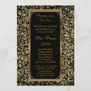 Pre-Prom, Pre-Prom,Sweet-sechzehn,Glitzer auf schw Einladung