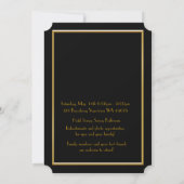 Pre-PromJunior, Great Gatsby, Gold, Black Save The Date (Rückseite)