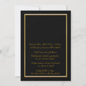 Pre-PromJunior, Great Gatsby, Gold, Black Save The Date (Rückseite)