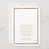 Pre-PromJunior, Great Gatsby, Gold, weiß Save The Date (Rückseite)