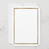 Pre-PromJunior, Great Gatsby, Gold, weiß Save The Date (Rückseite)