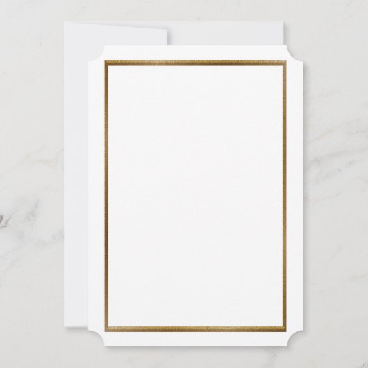 Pre-PromJunior, Great Gatsby, Gold, weiß Save The Date (Rückseite)