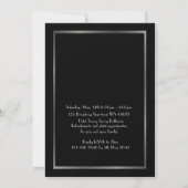Pre-PromJunior, Great Gatsby, Silver, Black Save The Date (Rückseite)