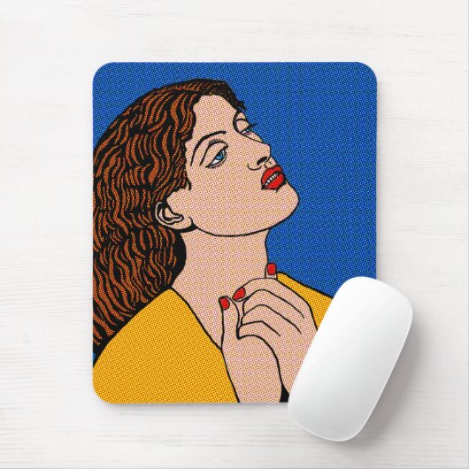 Pre-Raph Pop Grrl Mousepad (Mit Mouse)