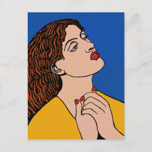 Pre-Raph Pop Grrl Postkarte