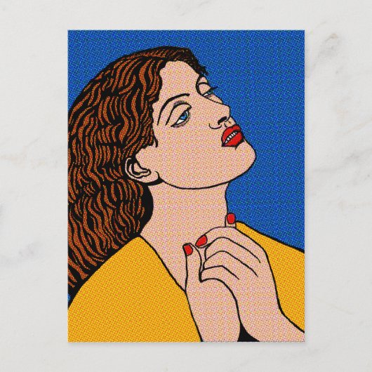 Pre-Raph Pop Grrl Postkarte (Vorderseite)