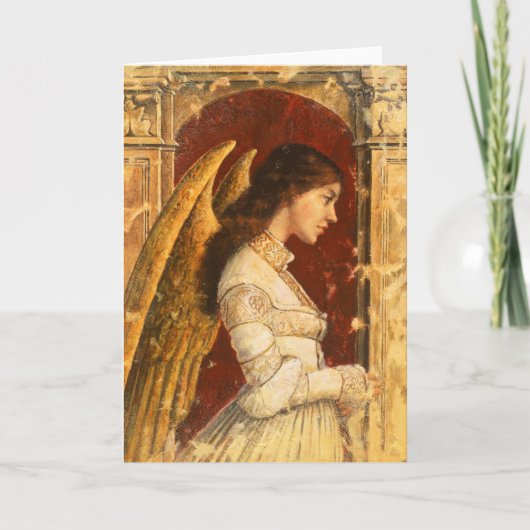 Pre-Raphaelite Angel Mural Greetings Card Karte (Vorderseite)