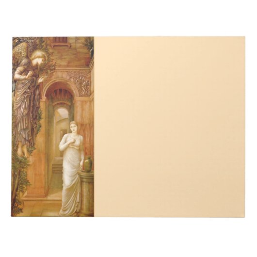 Pre-Raphaelite Engel 11X8,5 Zoll Notepad Notizblock (Vorderseite)