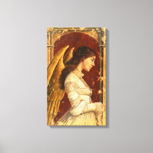 Pre-Raphaelite Fresco Angel Canvas Print Leinwanddruck (Vorderseite)