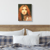 Pre-Raphaelite Muse Wrapped Canvas Leinwanddruck (Insitu (Schlafzimmer))