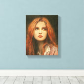 Pre-Raphaelite Muse Wrapped Canvas Leinwanddruck (Insitu (Holzboden))