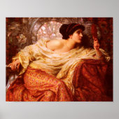 Pre-Raphaelite "The Mirror" von Sir Frank Dicksee Poster (Vorne)