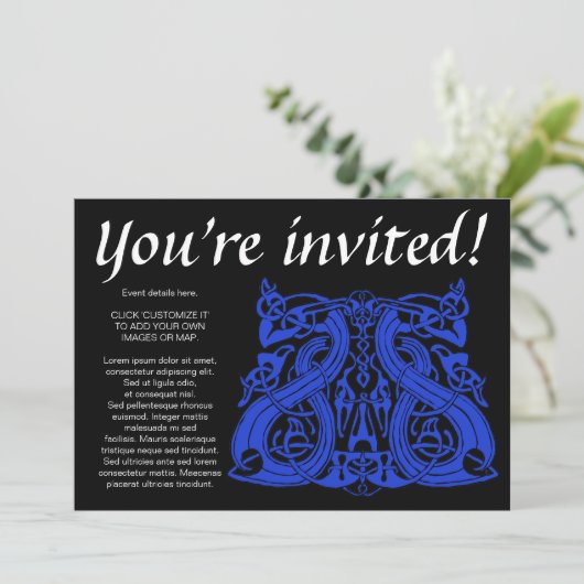 Pre-Viking Blue, Einladung (Stehend Vorderseite)