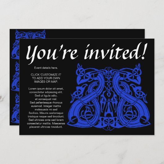 Pre-Viking Blue, Einladung (Vorne/Hinten)