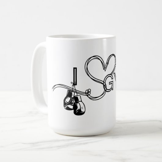Pre-Workout Punch Boxing Mug Kaffeetasse (Vorderseite Links)