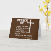 Preach über Pastor-Wertschätzung Karte (Gelbe Blume)