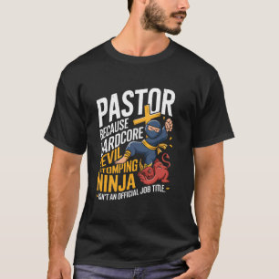 Preacher Devil Stomping Christlich Sermonator Past T-Shirt