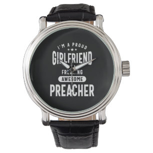 Preacher Job Title T-Shirt Geschenke Mens Frauen Armbanduhr