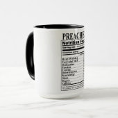 Preacher Nutrition Fakten Tasse (Vorderseite Links)