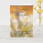 Preacherordnung, Lilies & Cross Karte (Gelbe Blume)