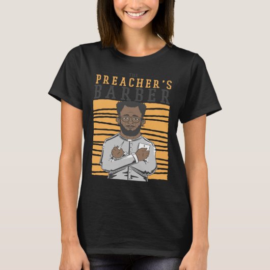 Preacher's barber haircut hair T-Shirt (Vorderseite)