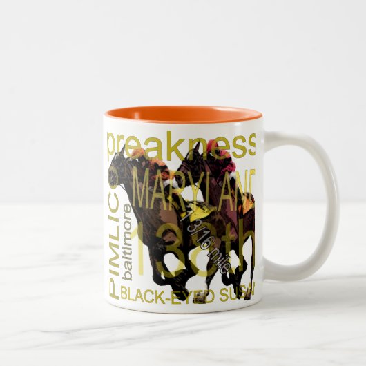 Preakness 138 zweifarbige tasse (Rechts)
