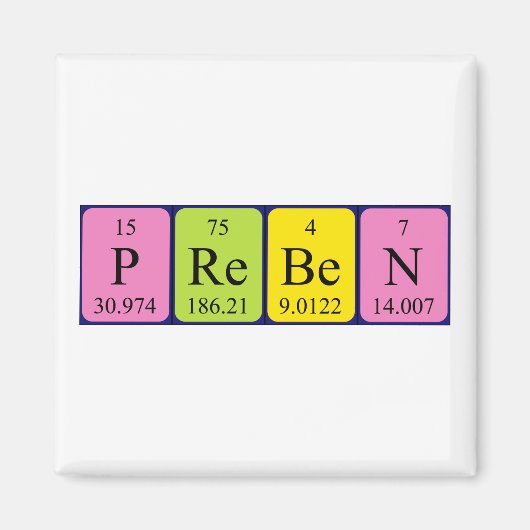 Preben-Periodenmagnet Magnet (Vorne)