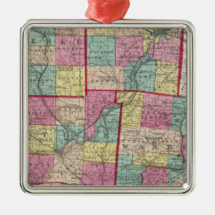 Preble und Waren-Landkreise Silbernes Ornament