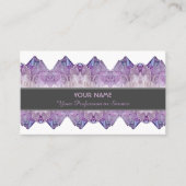 Precious amethyst gem business card visitenkarte (Vorderseite)