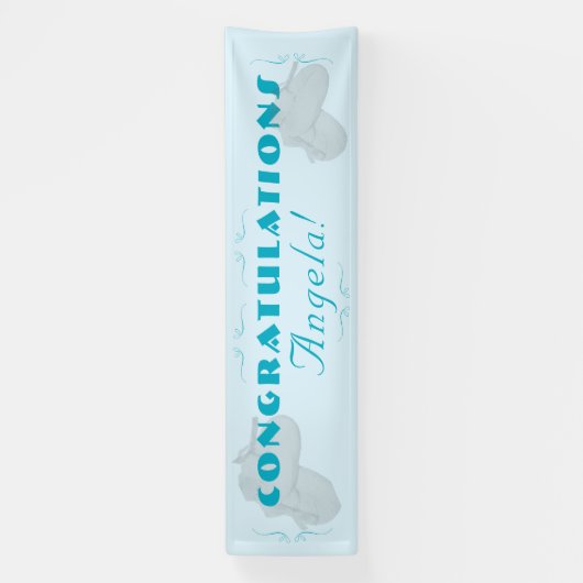 Precious Bundle Boy Baby Shower  Banner (Vertikal)