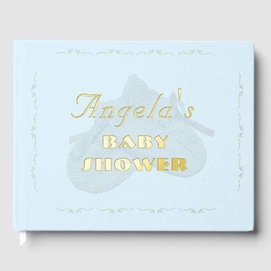 Precious Bundle Boy Baby Shower  Gästebuch (Vorderseite)