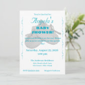 Precious Bundle Boy Baby Shower Invitation Einladung (Stehend Vorderseite)