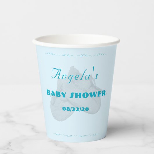 Precious Bundle Boy Baby Shower  Pappbecher (Vorderseite)