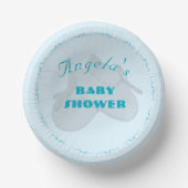 Precious Bundle Boy Baby Shower  Pappteller (Vorderseite)