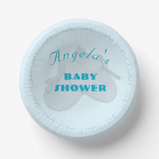 Precious Bundle Boy Baby Shower  Pappteller (Vorderseite)