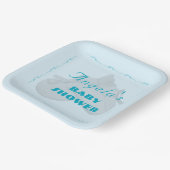 Precious Bundle Boy Baby Shower  Pappteller (Gewinkelt)