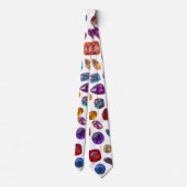 Precious Gems - Men's Custom Necktie Krawatte (Rückseite)