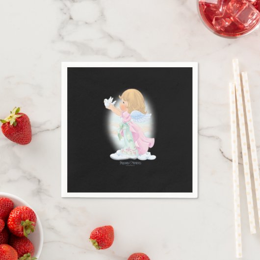 Precious Moments Christmas Cute Angel and Dove Pre Serviette (Beispiel)