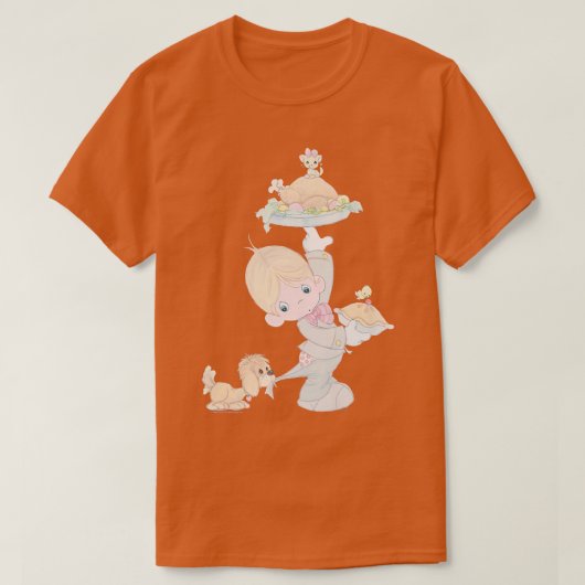 Precious Moments Thanksgiving Turkey Dinner Doll T-Shirt (Design vorne)