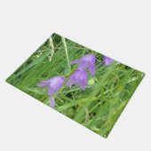 Precious Purple Bell Flowers Doormat Fußmatte (Schrägansicht)