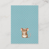 Precious Woodland Animals Baby Shower Begleitkarte (Rückseite)