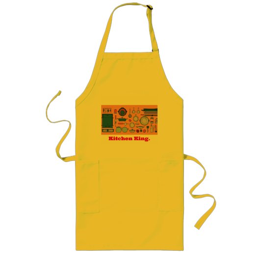 "Precision Cooking: Knolling Temperature Schürze" Lange Schürze (Vorne)