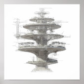 Precision Engineering Art: Hydroponic Helix System Poster (Vorne)