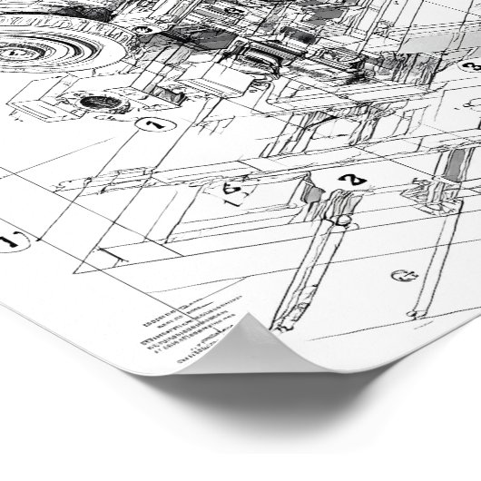 Precision Engineering Art: Modular Machine Poster (Ecke)