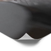 Precision Engineering: Macro of Interlocking Clock Poster (Ecke)