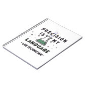 Precision is My Language – Detail-Driven Pro Notizblock (Linke Seite)